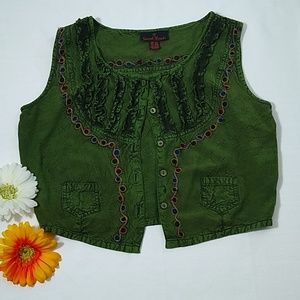Sacred Threads green vest